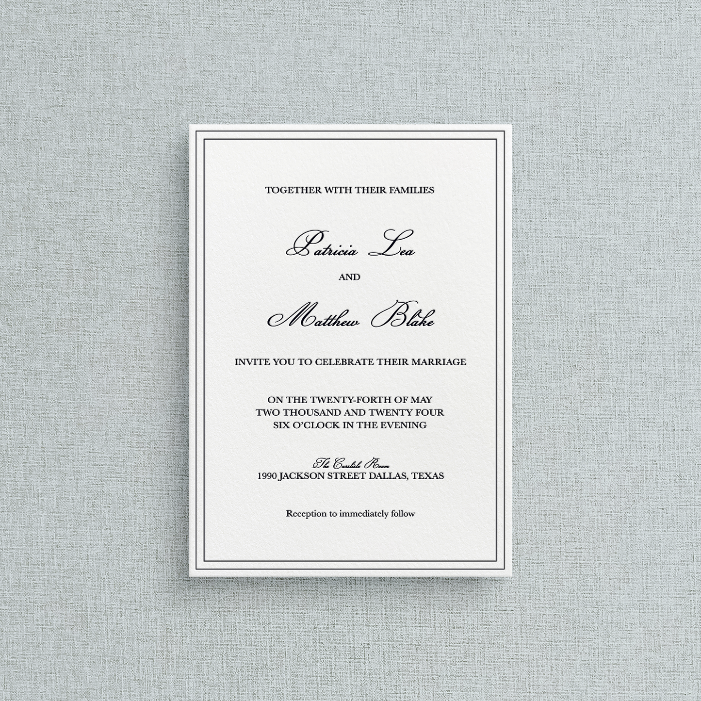 Patricia Curated Collection Invitation