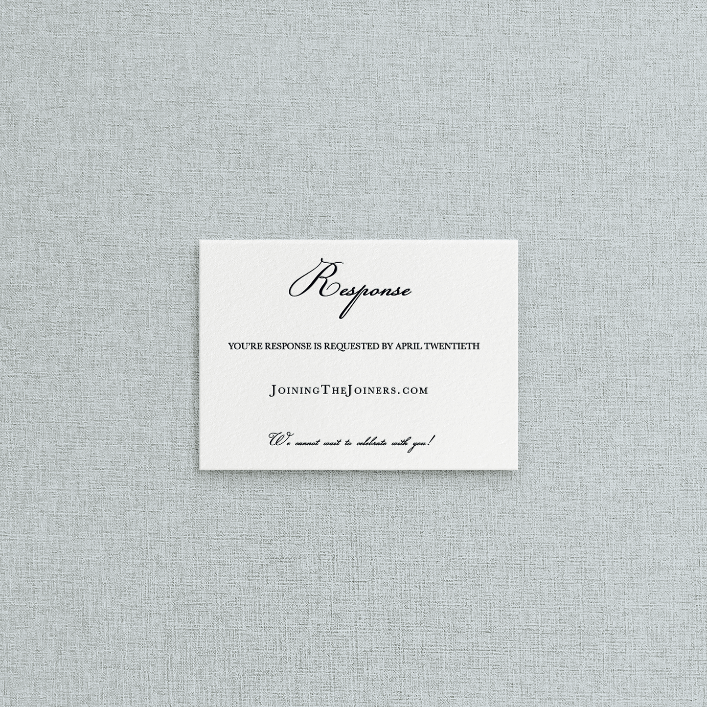 Patricia Curated Collection Online Response Card