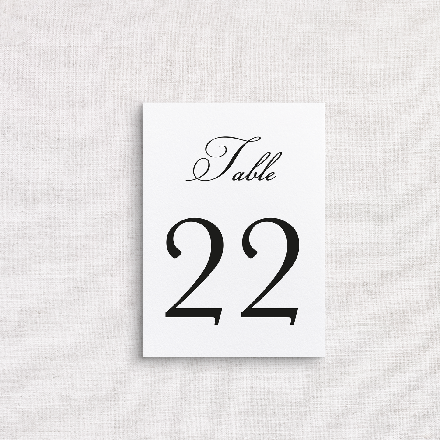 Patricia Curated Collection Table Numbers