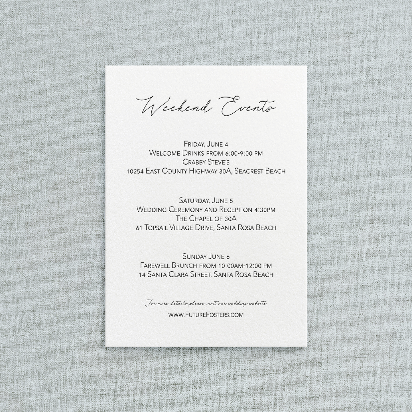 Sarah Curated Collection Details Card