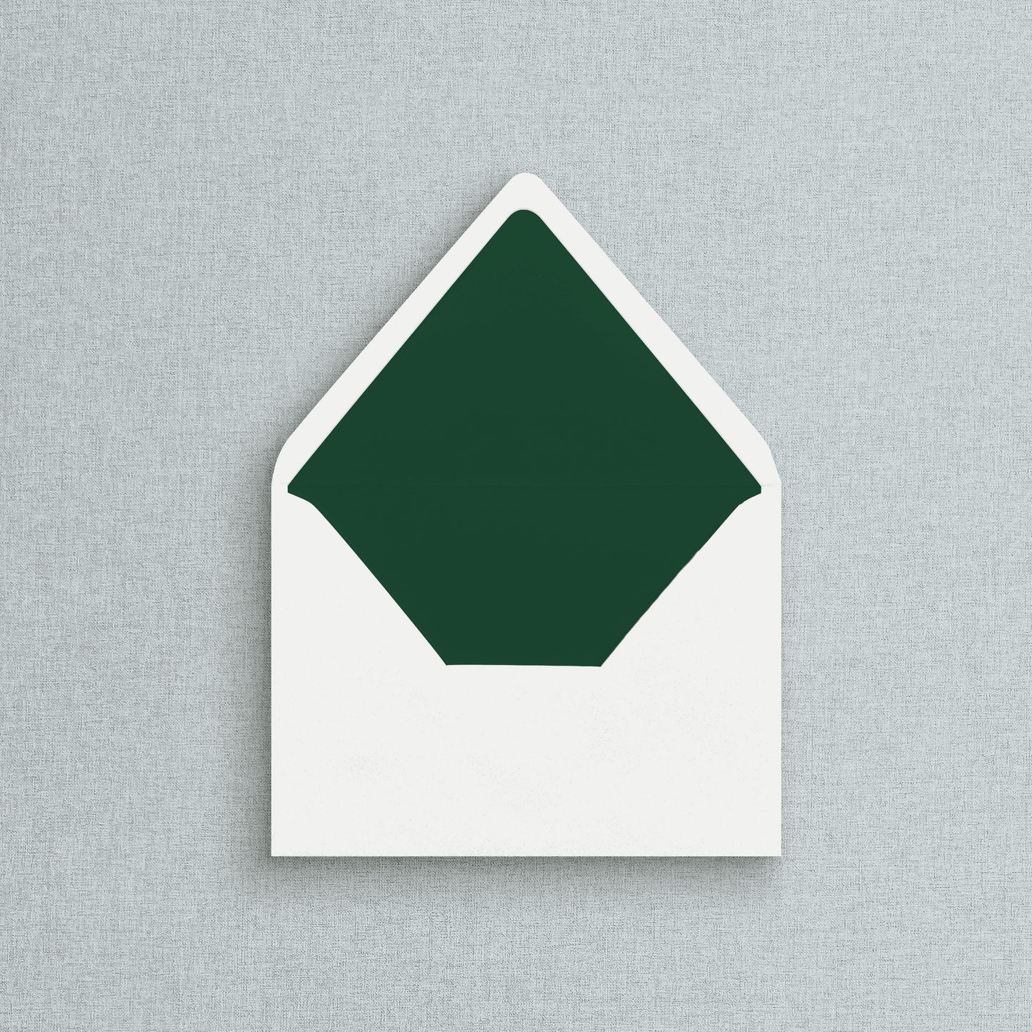 Solid Forrest Green Envelope Liner for Invitations