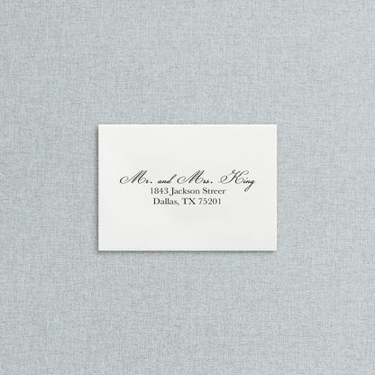 Mail in RSVP card with the address digitally printed. 
