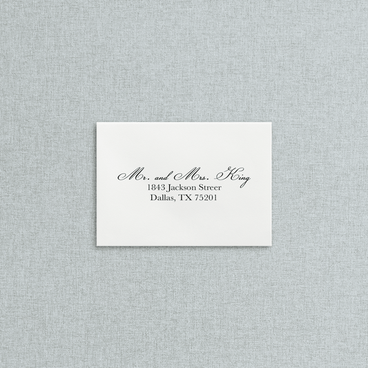 Mail in RSVP card with the address digitally printed. 