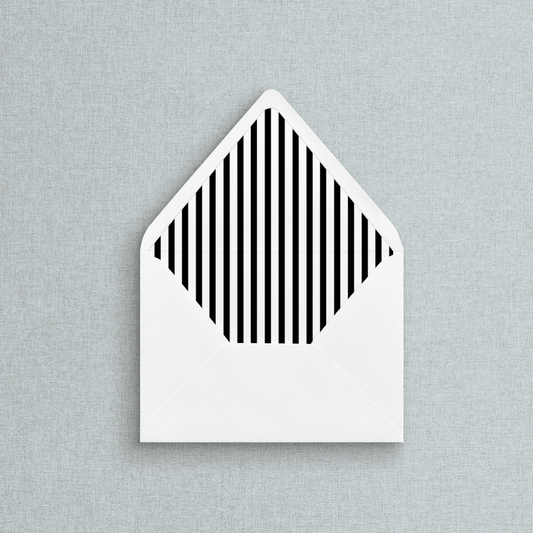 Striped Envelope Liner for Invitations
