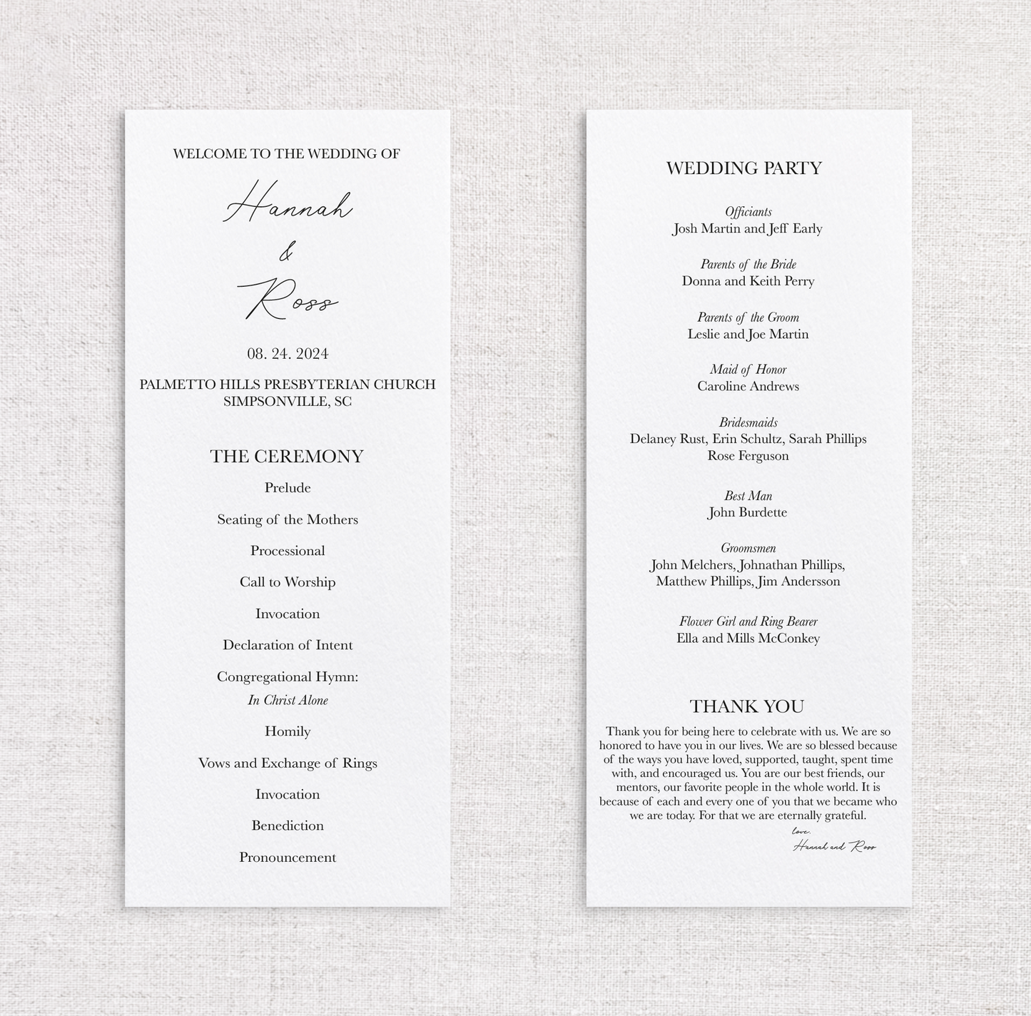 Hannah Curated Collection Program
