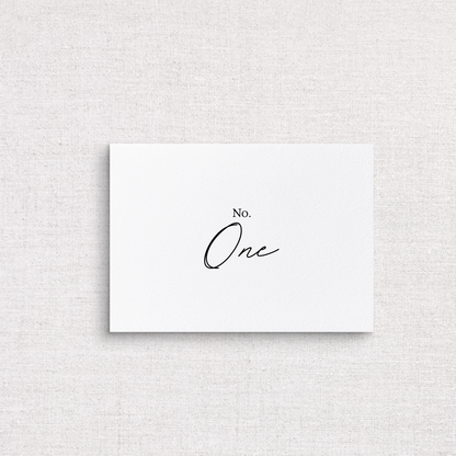 Rose Curated Collection Table Numbers