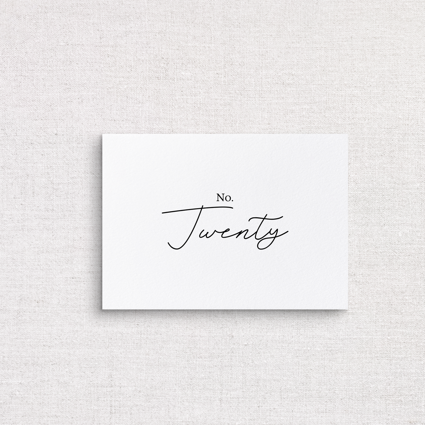 Rose Curated Collection Table Numbers