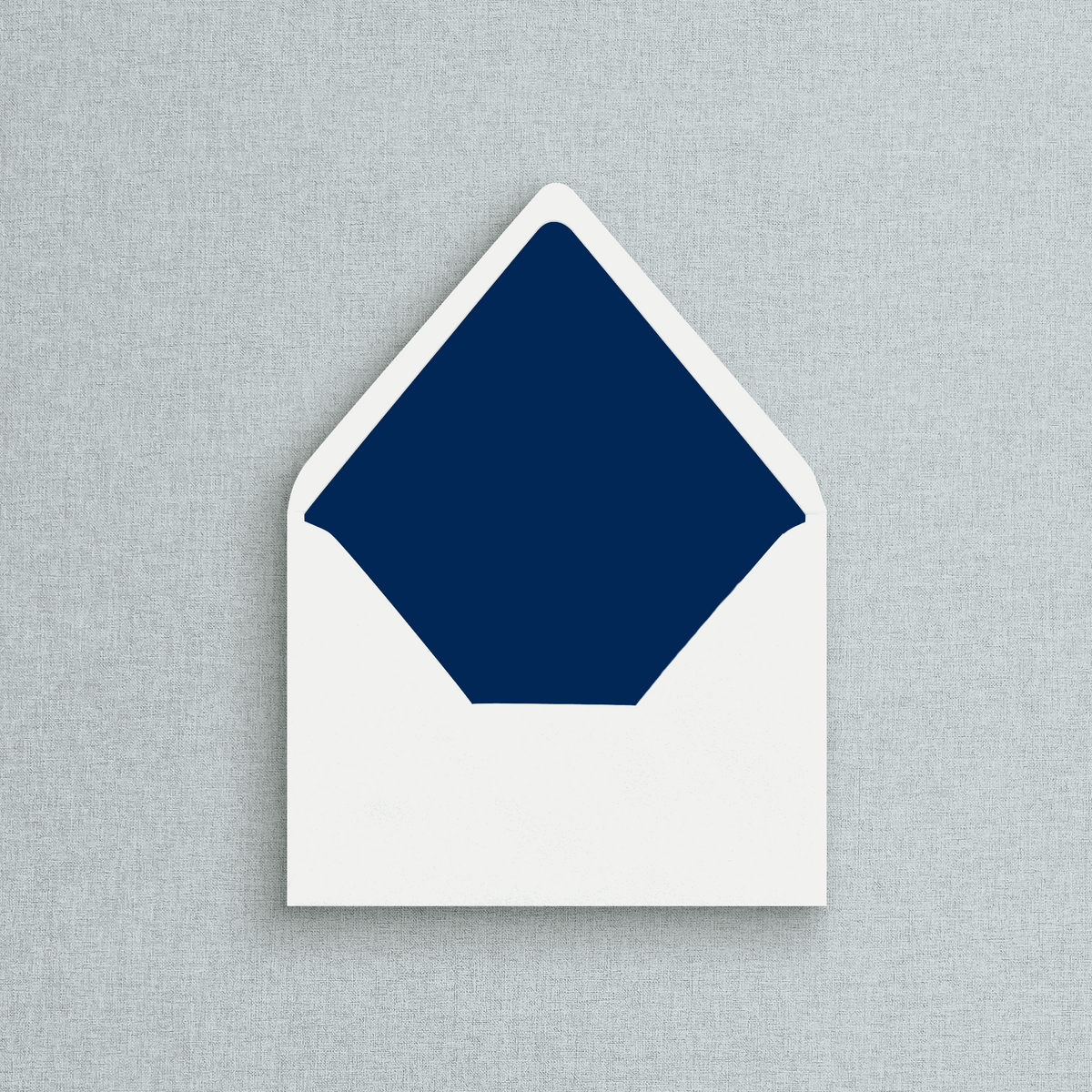 Solid Navy Blue Envelope Liner for Wedding Invitations