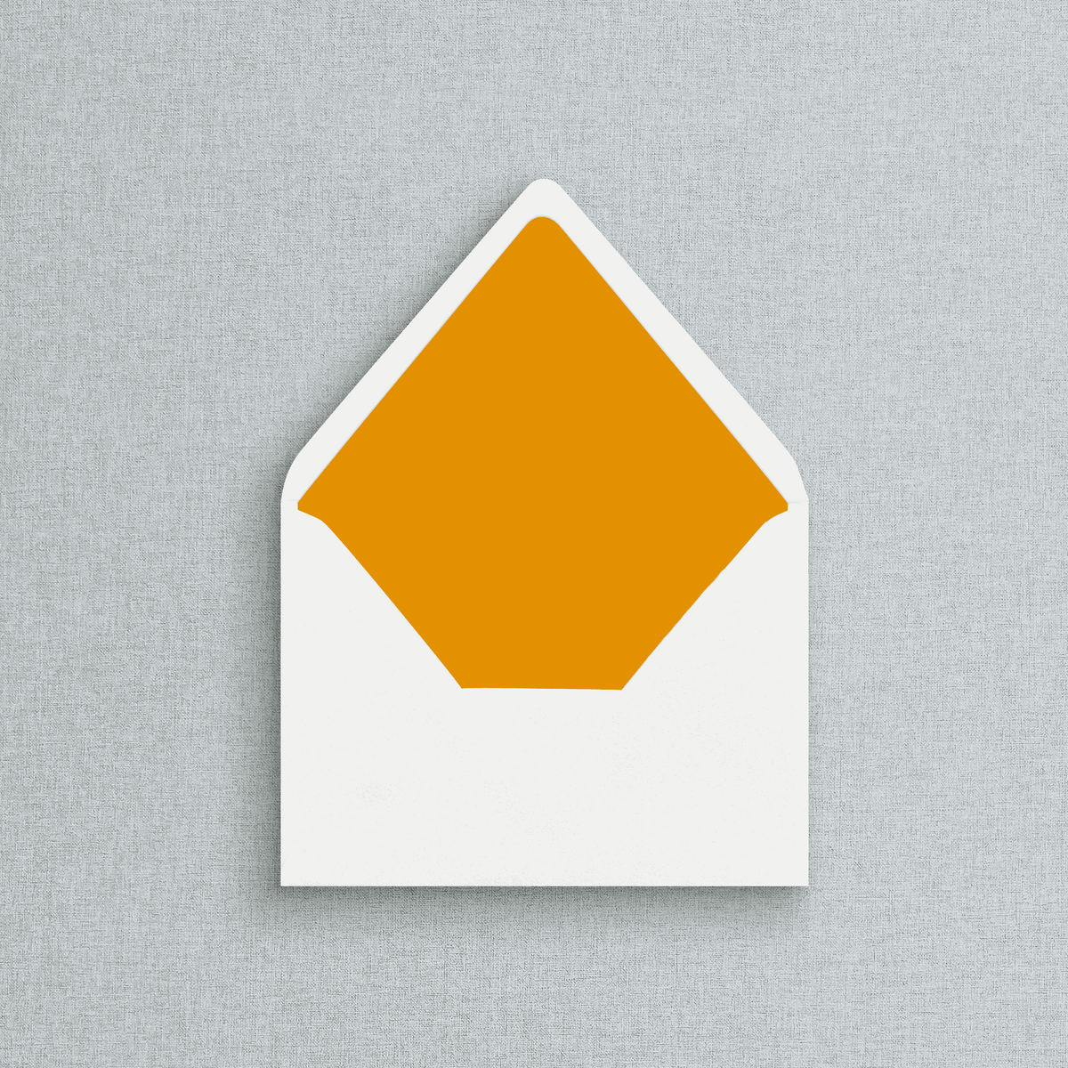 Solid Orange Envelope Liner for Wedding Invitations