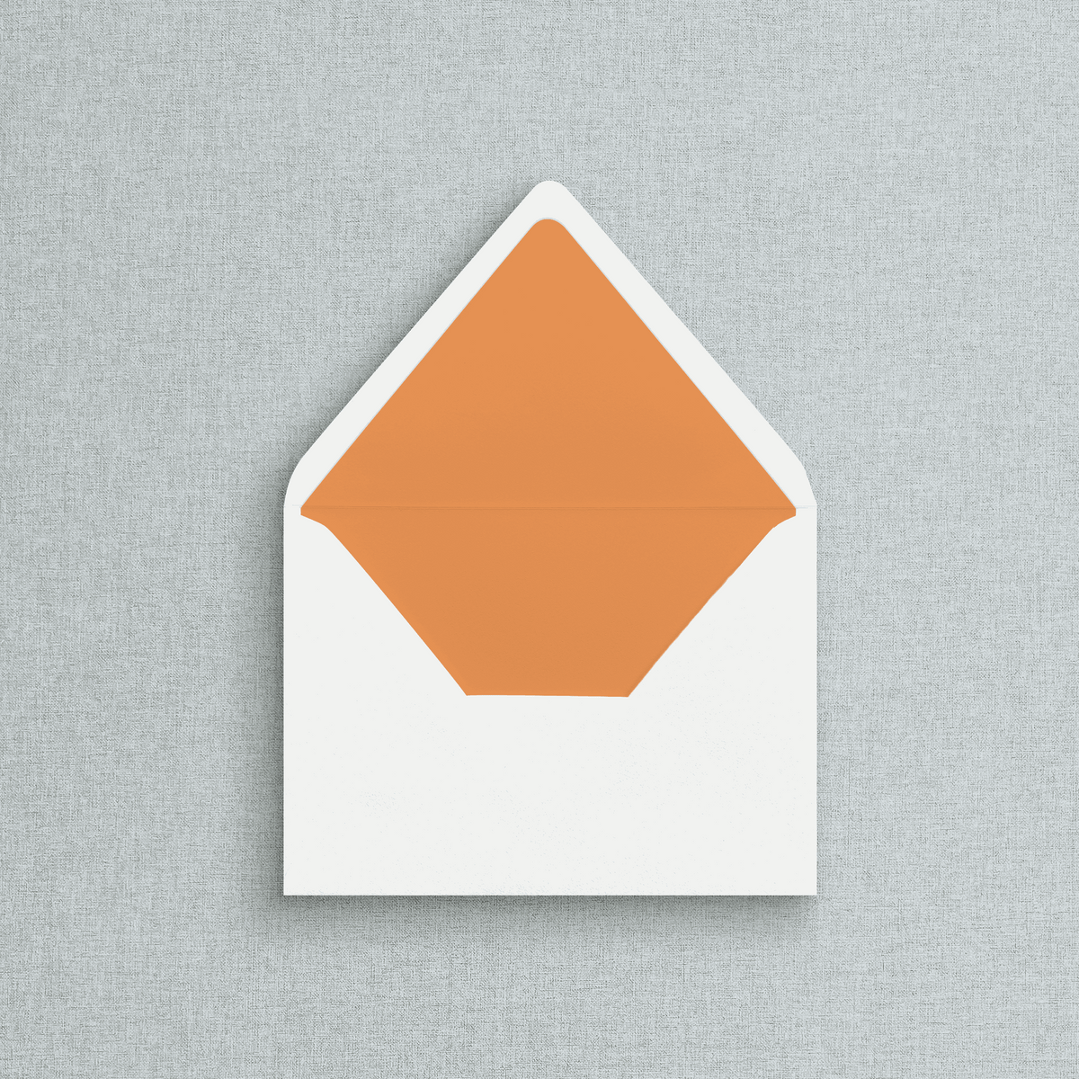 Solid Peach Envelope Liner for Wedding Invitations