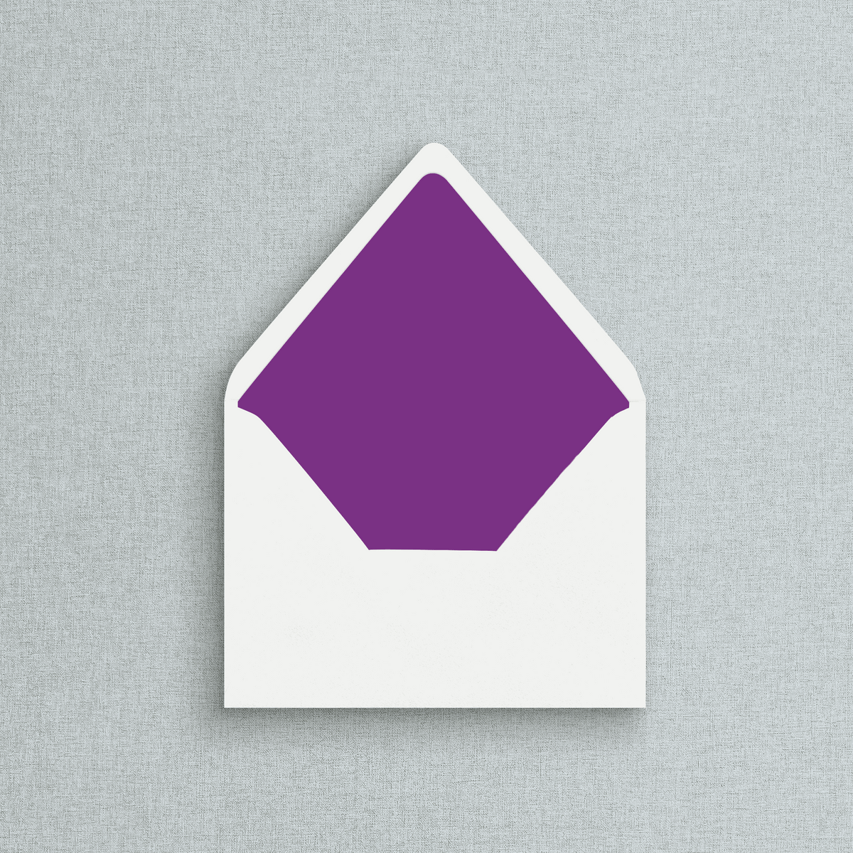 Solid Purple Envelope Liner for Wedding Invitations