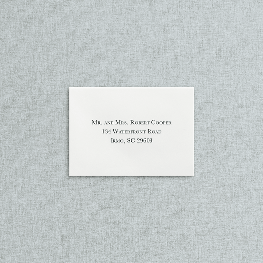 Mail In Response Envelope for Wedding Guests