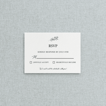 Rose Curated Collection Mail In Response Card