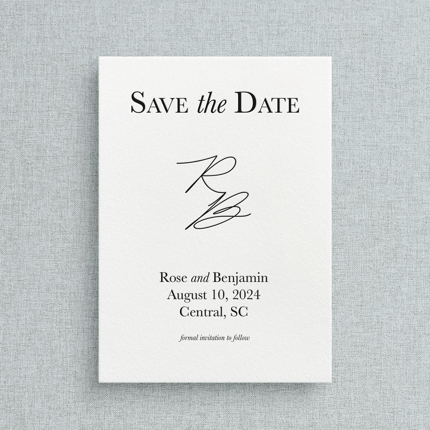 Rose Curated Collection Save the Date