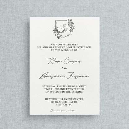 Rose Curated Collection Invitation