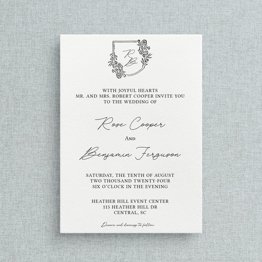 Rose Curated Collection Invitation