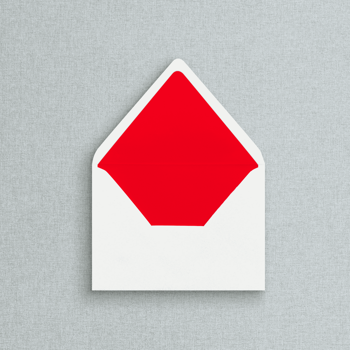 Solid Red Envelope Liner for Wedding Invitations