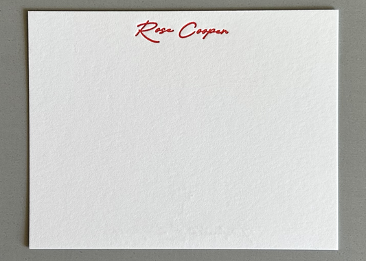 Custom Letterpress Stationery- The Rose Collection