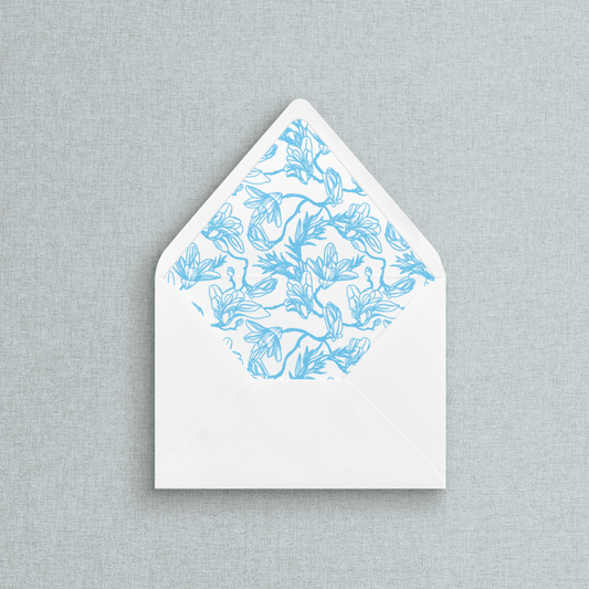 Flower Pattern Envelope Liner for Invitations