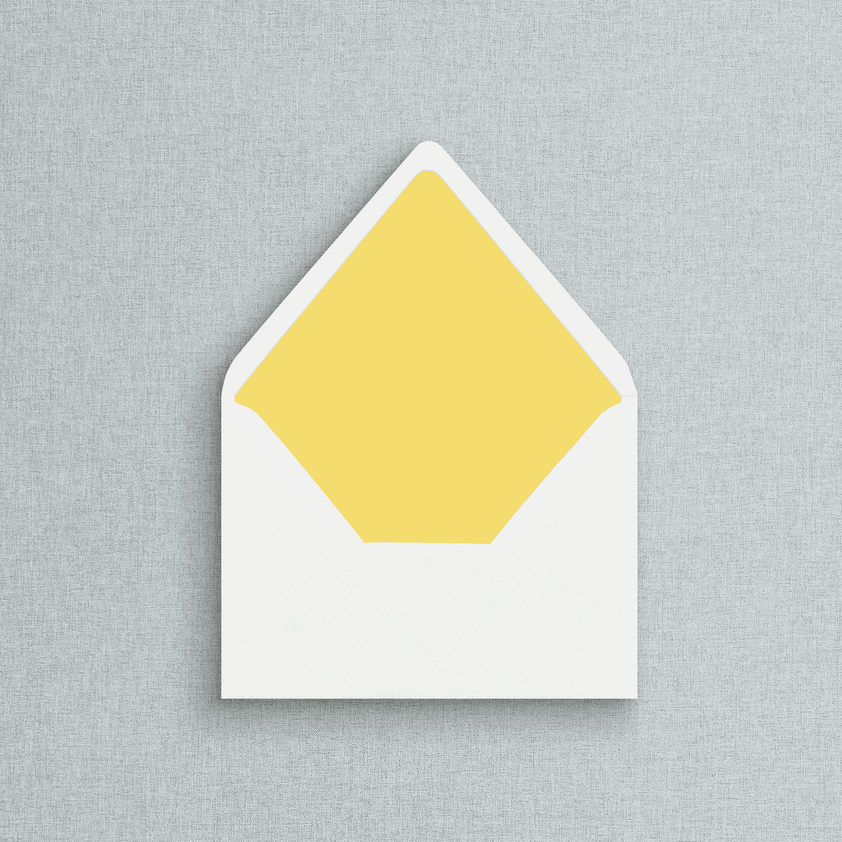 Solid Butter Yellow Envelope Liner for Wedding Inviations