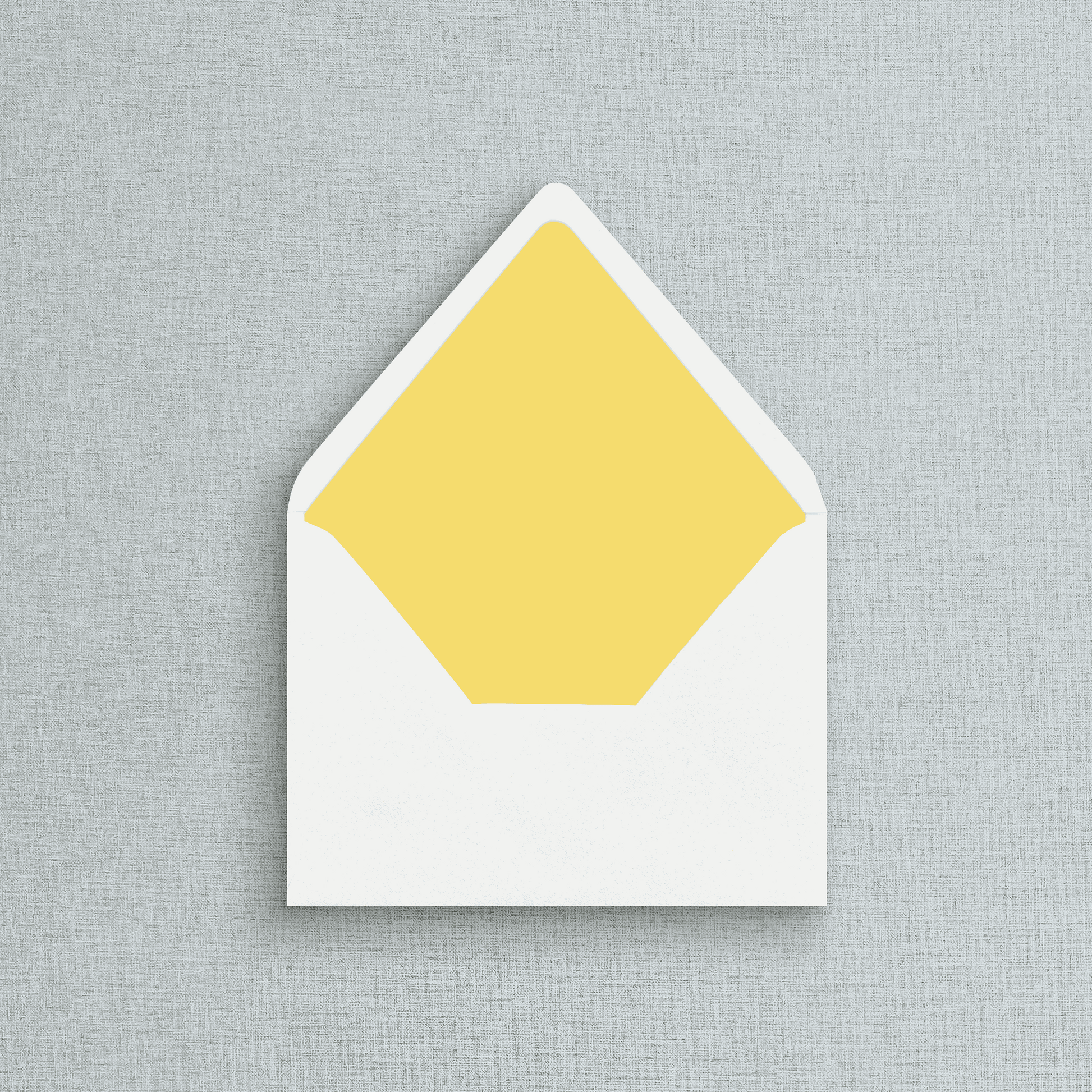 Solid Butter Yellow Envelope Liner for Inviations