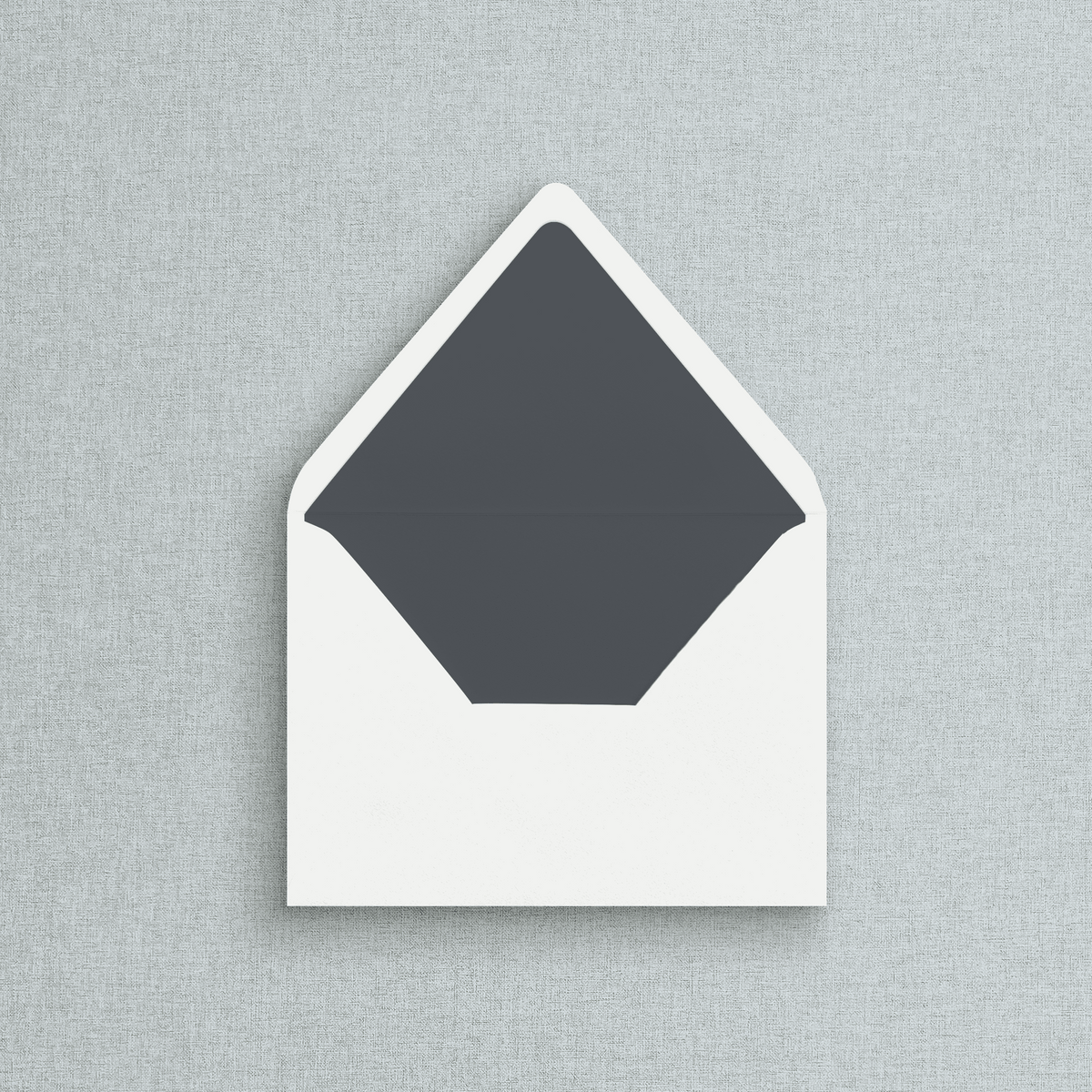 Solid Charcoal Grey Envelope Liner for Wedding Inviations