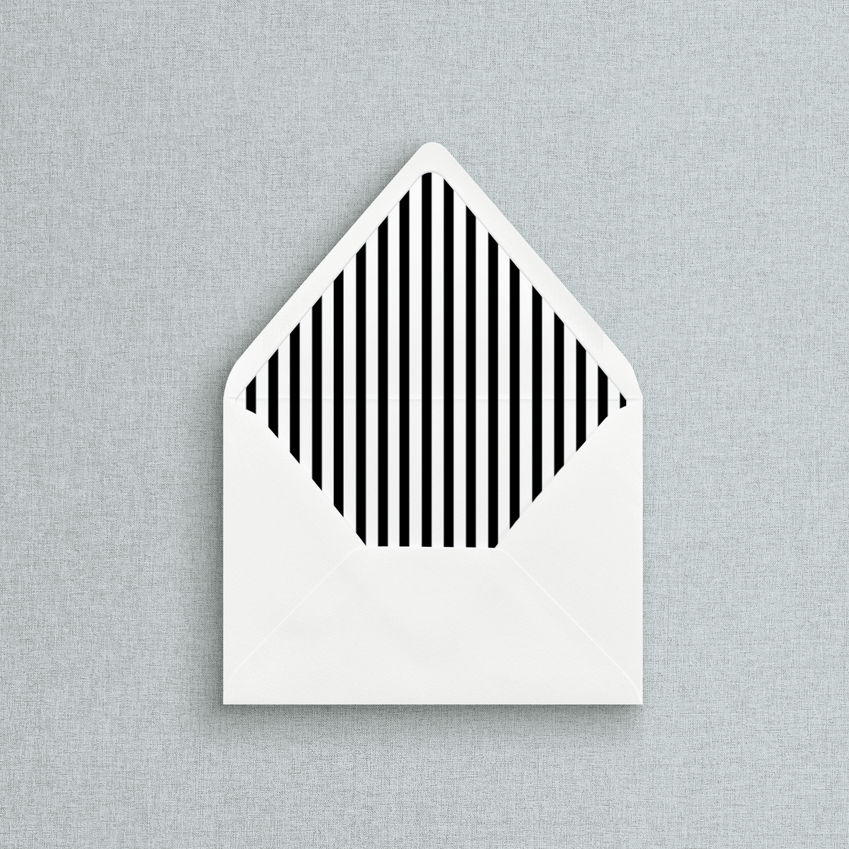 Striped Envelope Liner for Wedding Invitations
