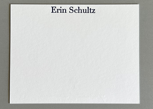 Custom Letterpress Stationery- The Erin Collection