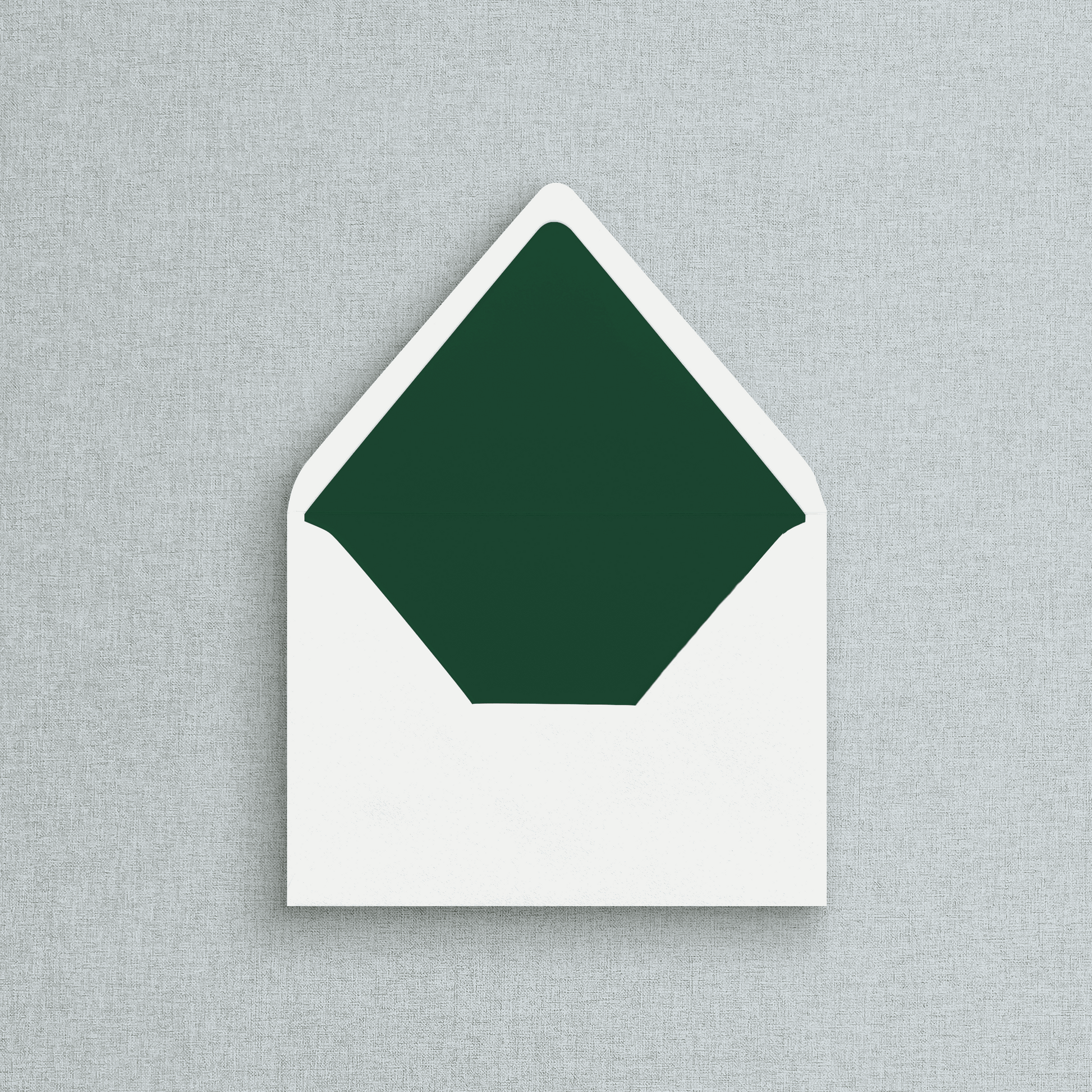 Solid Forrest Green Envelope Liner for Invitations