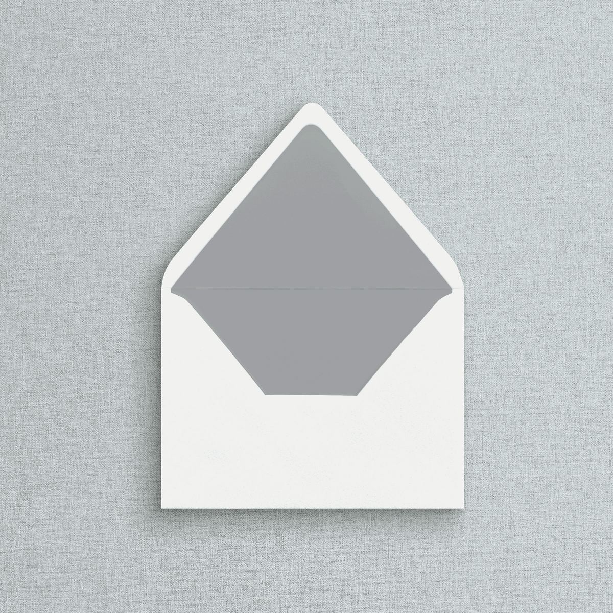 Solid Light Grey Envelope Liner for Wedding Invitations