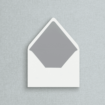 Solid Light Grey Envelope Liner for Wedding Invitations
