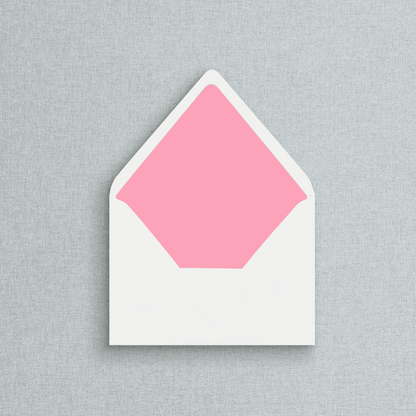Solid Light Pink Envelope Liner for Wedding Invitations