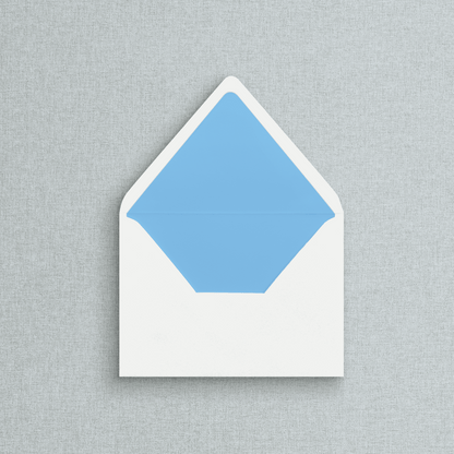 Solid Light Blue Envelope Liner for Invitations