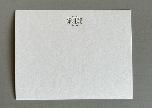 Custom Letterpress Stationery- The Peggy Collection