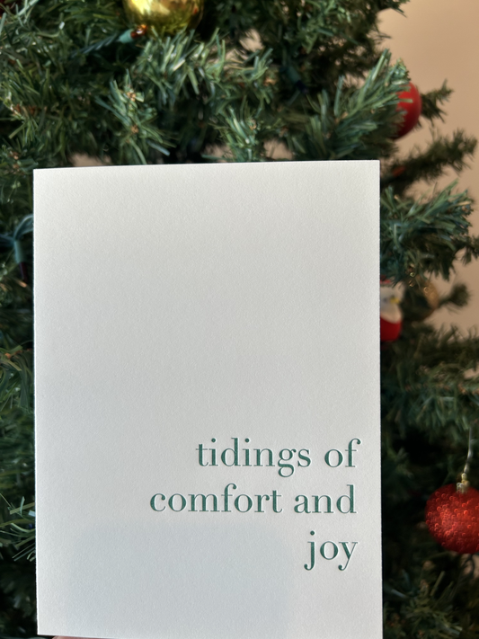 Tidings of Comfort and Joy