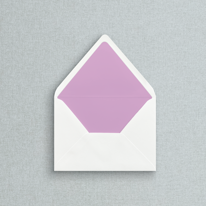 Solid Violet Envelope Liner for Wedding Inviations
