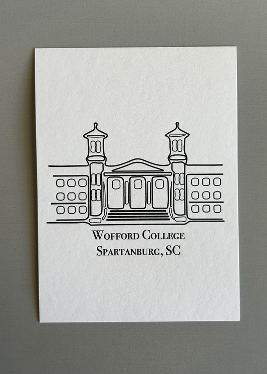 Wofford Old Main Print